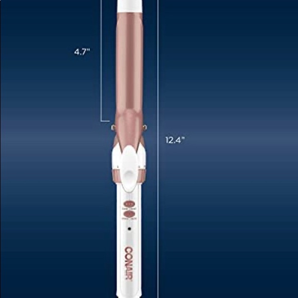 NEW 🔥CONAIR 🔥Double Ceramic Curling Iron; 1-inch; White/Rose Gold. - Picture 5 of 7